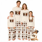 Cozy Highland Cow Christmas Family Matching Pajamas Set