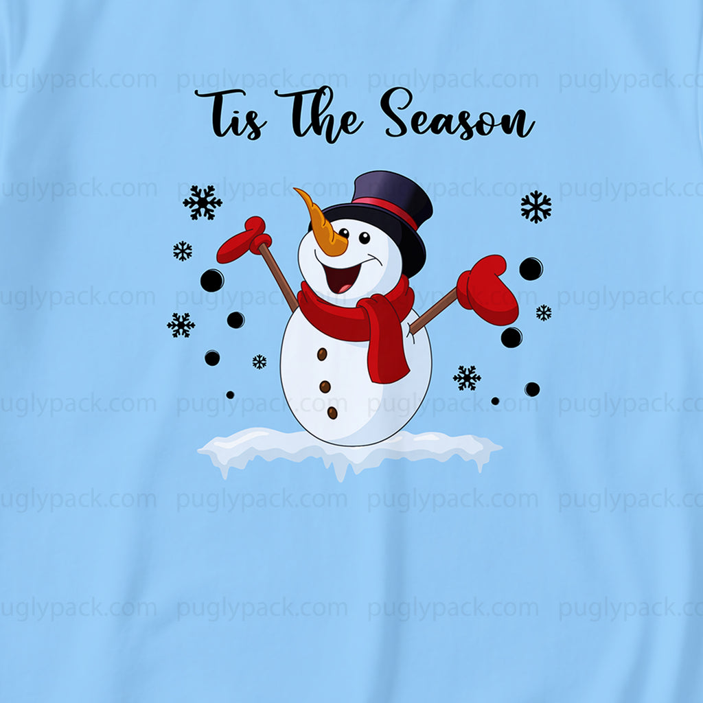 Tis The Season Snowman Family Matching Christmas Pajamas
