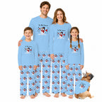 Tis The Season Snowman Family Matching Christmas Pajamas
