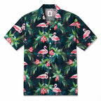 Flamingo hawaiian shirts for men and women