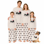Dachshund Through The Snow Christmas Family Matching Pajamas Set
