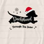 Dachshund Through The Snow Christmas Family Matching Pajamas Set