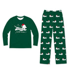 Dachshund Through The Snow Christmas Family Matching Pajamas Set