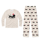 Dachshund Through The Snow Christmas Family Matching Pajamas Set