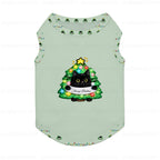 Funny Black Cat In Christmas Tree Family Pajamas for Adults Kids Dog