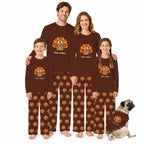 Personalized Turkey Thanksgiving Family Matching Pajamas