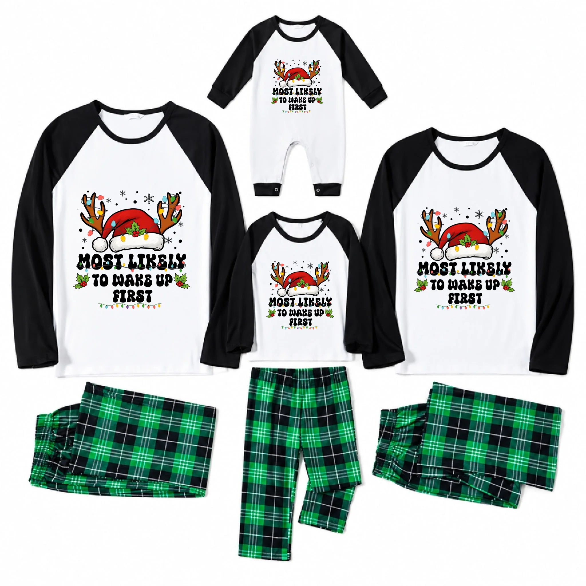 WhiteGreen Plaid