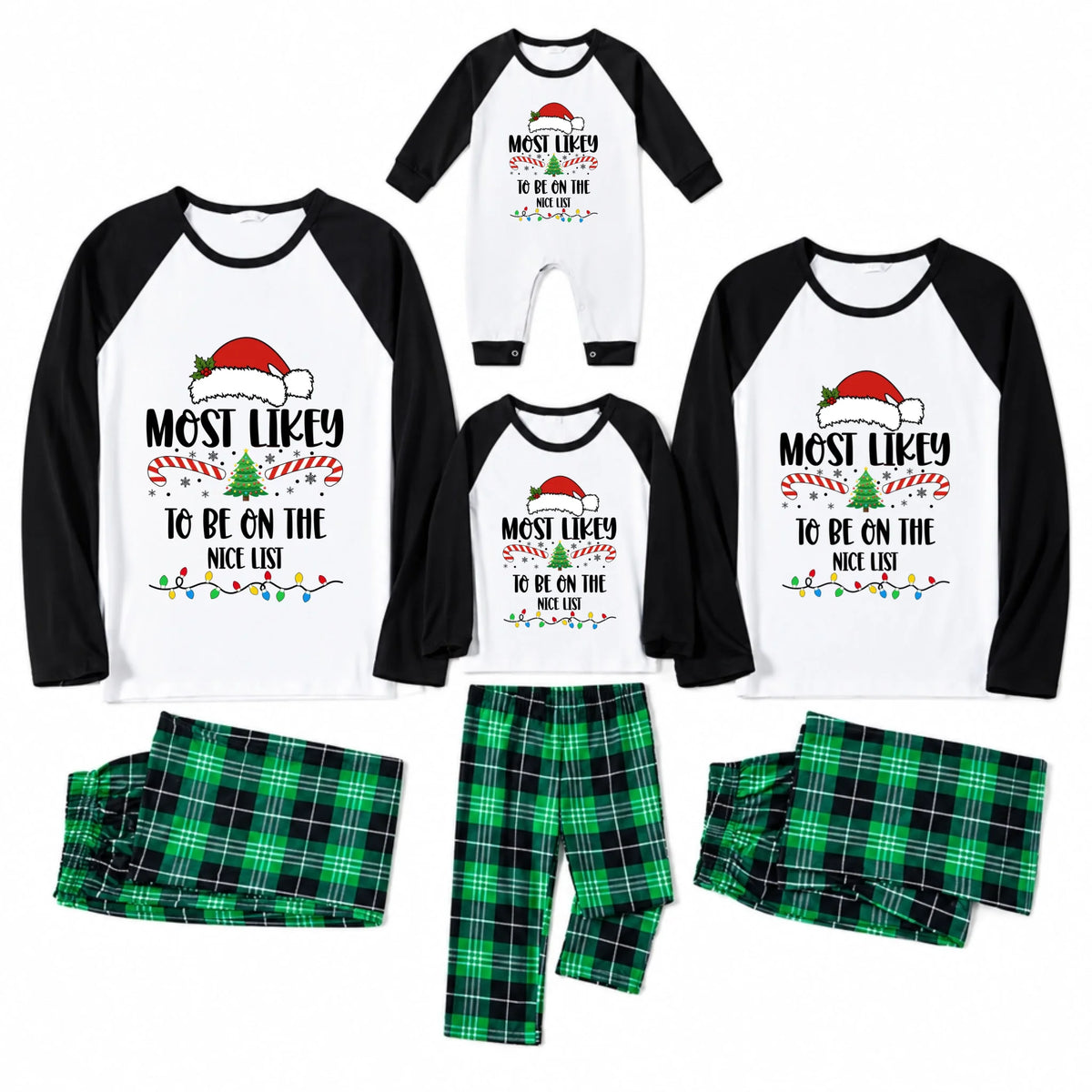 WhiteGreen Plaid