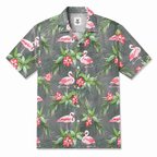 Flamingo hawaiian shirts for men and women