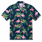 Flamingo hawaiian shirts for men and women