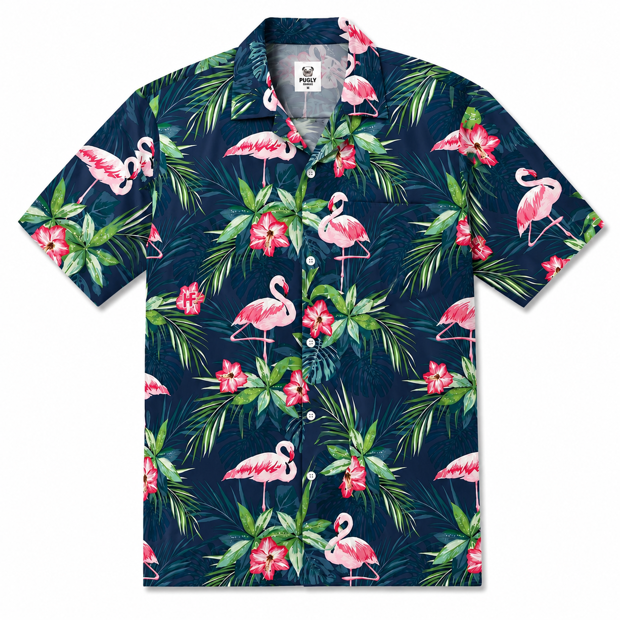 Flamingo hawaiian shirts for men and women