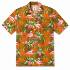 Flamingo hawaiian shirts for men and women