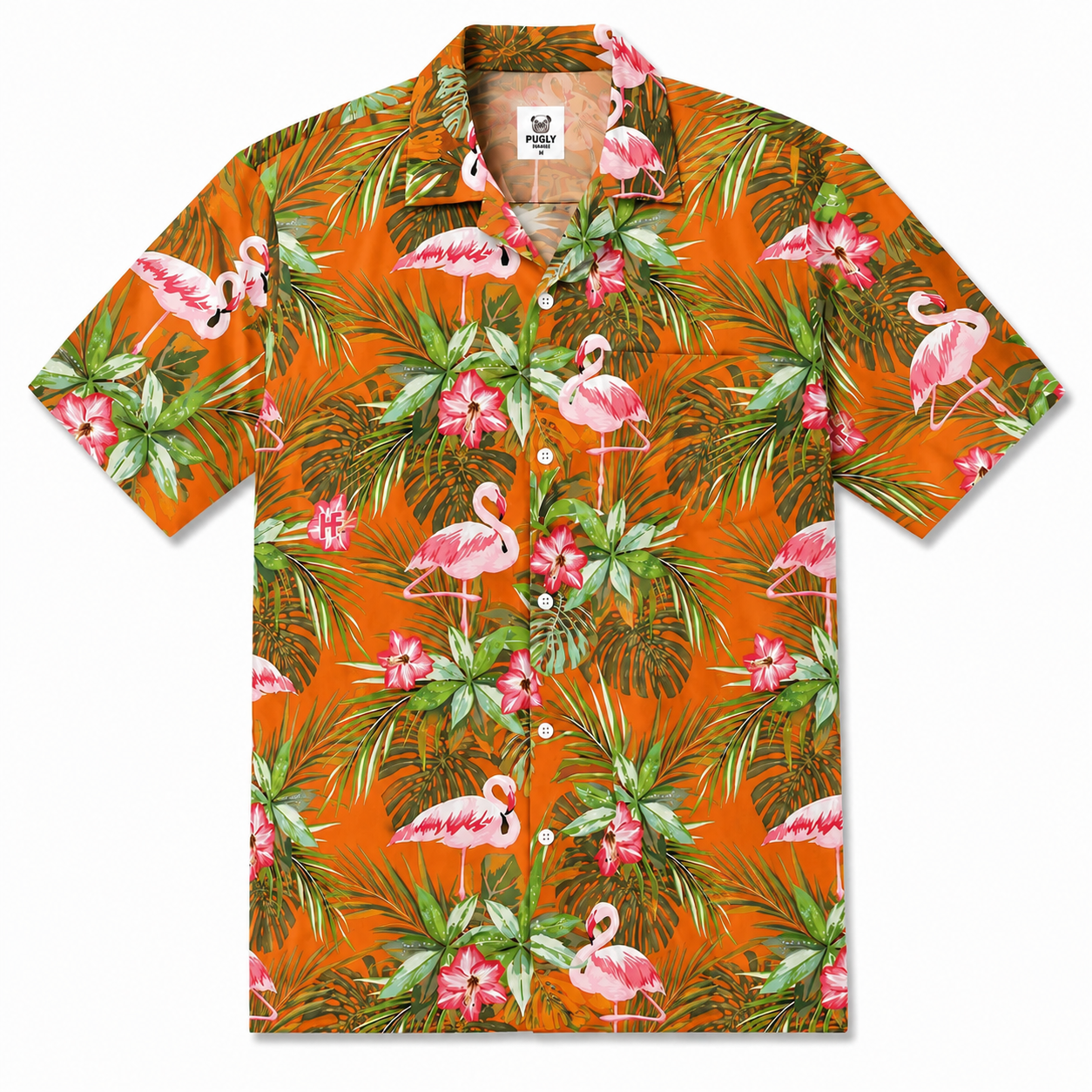 Flamingo hawaiian shirts for men and women