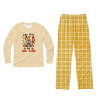 Fall Into The End Zone Football Thanksgiving Family Matching Pajamas