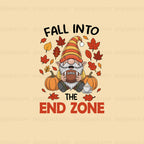 Fall Into The End Zone Football Thanksgiving Family Matching Pajamas