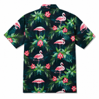 Flamingo hawaiian shirts for men and women